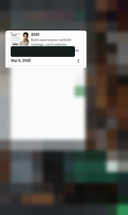 Squarespace order